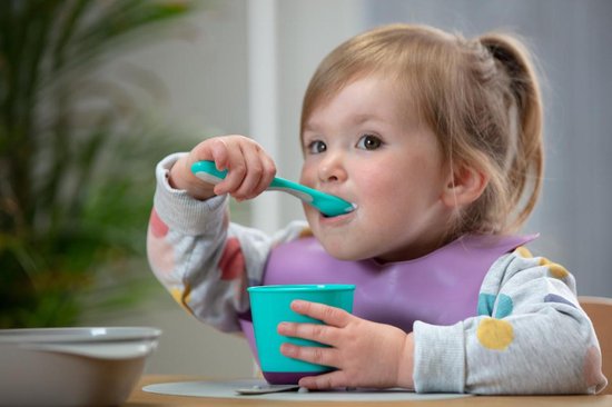Tommee Tippee Explora Slab Roll'n go Bib diverse kleuren-fuchsia van TOM. — afbeelding 2