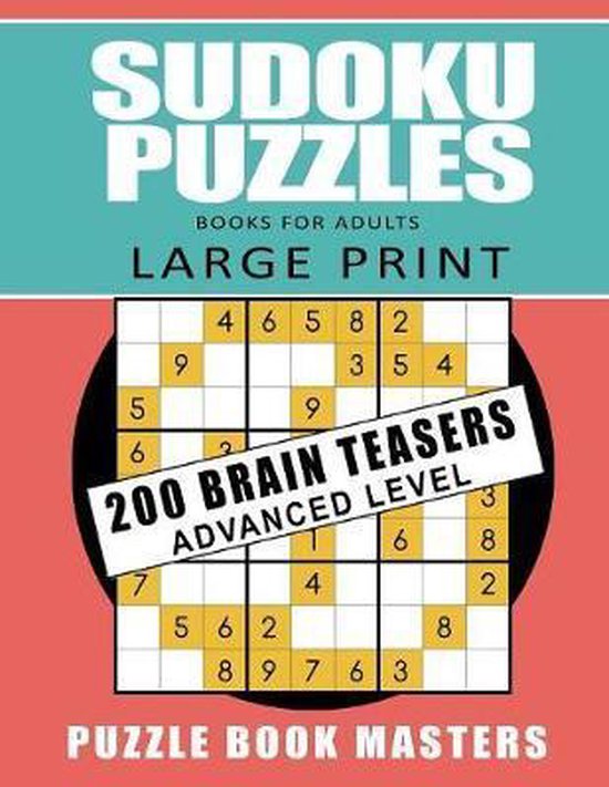 Sudoku Puzzles Books for Adults Large Print, Puzzle Book Masters