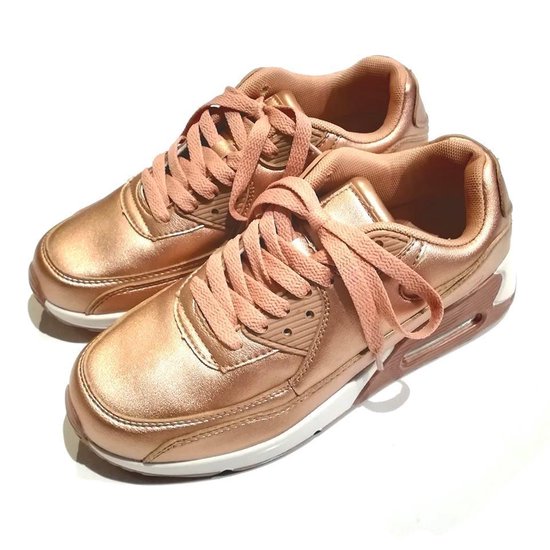 vervolging compenseren bezig Sneaker in brons/ champagne kleur met luchtdemping | bol.com