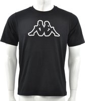 Kappa - T-shirt Logo Cromen - Zwart - Heren - maat L
