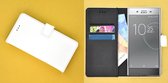 Sony Xperia XZ Premium Wit effen Wallet Bookcase Hoesje