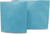 20 pièces | Sacs d'expédition en papier| Bleu aqua | 30 + 8 x 36 cm (boutique en ligne)