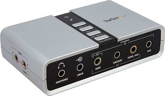 StarTech.com 7.1 USB Audio-adapter Externe Geluidskaart