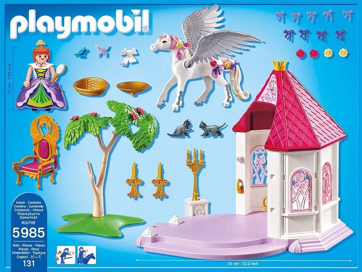 Playmobil nr. 5985 "Prinsessentoren met Pegasus". | bol