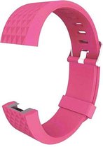 By Qubix - Fitbit Charge 2 siliconen bandje (Large) - Magenta - Fitbit charge bandjes