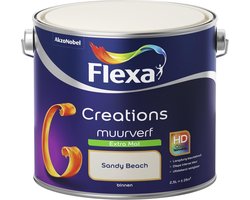Flexa - Creations Muurverf Extra Mat - Sandy Beach - Creations - 2.5 L