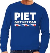 Blauwe trui / sweater Friesland Piet Giet Net Oan heren 2XL