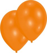 Amscan Ballonnen Oranje 10 Stuks 25 Cm