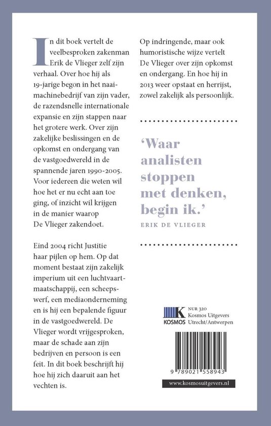 Erik de Vlieger Autobiografie