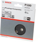 Bosch - 5-delige schuurbladenset 125 mm, 180