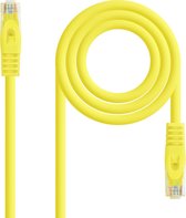 Câble de réseau RJ45 LSZH Cat.6A UTP AWG24, jaune, 1.0m