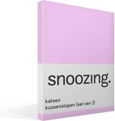 Snoozing - Flanel - Kussenslopen - Set van 2 - 60x70 cm - Meermin