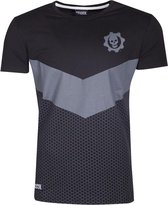 Gears of War Heren Tshirt -S- Tonal Colorblock Zwart