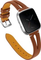 YONO Leer Bandje - Fitbit Versa 2 (Lite) - Bruin
