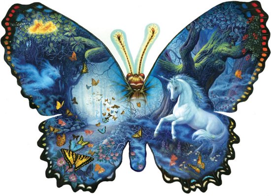 Legpuzzel - Contourpuzzel - 1000 stukjes - Fantasy Butterfly - SunsOut |  bol.com