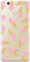 Huawei P10 Lite hoesje TPU Soft Case - Back Cover - Ice Ice Baby / Ijsjes / Roze ijsjes
