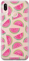 Huawei P20 Lite hoesje TPU Soft Case - Back Cover - Watermeloen