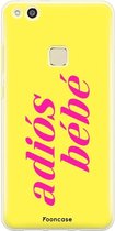 Huawei P10 Lite hoesje TPU Soft Case - Back Cover - Adios Bebe / Geel & Roze