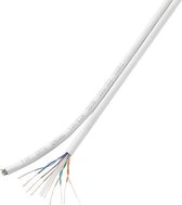 Conrad Components H21204C21 Netwerkkabel CAT 6 F/UTP 8 x 2 x 0.196 mm² Wit 10 m