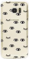 Samsung Galaxy S7 Edge hoesje TPU Soft Case - Back Cover - Eyes / Ogen