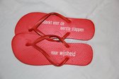 Slippers - Bedankt voor de eerste voetstappen|  Einde schooljaar cadeau- Juffen cadeau - Meester cadeau - Juffendag cadeau - juf