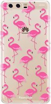 Huawei P10 hoesje TPU Soft Case - Back Cover - Flamingo