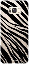 Samsung Galaxy S8 Plus hoesje TPU Soft Case - Back Cover - Zebra print