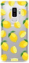 Samsung Galaxy S9 Plus hoesje TPU Soft Case - Back Cover - Lemons / Citroen / Citroentjes