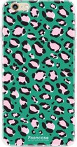 iPhone 6 / 6S hoesje TPU Soft Case - Back Cover - Luipaard / Leopard print / Groen