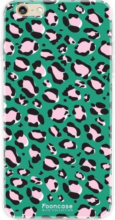 iPhone 6 / 6S hoesje TPU Soft Case - Back Cover - Luipaard / Leopard print  / Groen | bol.com