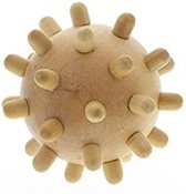 Croll & Denecke Massagebal – Triggerpoint bal – Handmatig massage apparaat - Hout – Ø 8 cm