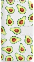 FOONCASE iPhone 7 Plus hoesje - Bookcase - Flipcase - Hoesje met pasjes - Avocado