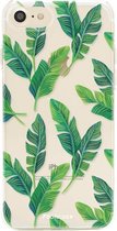 iPhone 7 hoesje TPU Soft Case - Back Cover - Banana leaves / Bananen bladeren