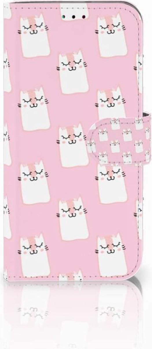 Samsung Galaxy A40 Telefoonhoesje met Pasjes Sleeping Cats