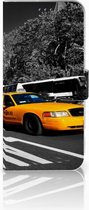Geschikt voor Samsung Galaxy A50 Flip Cover New York Taxi