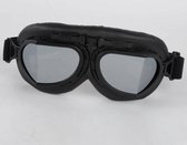 CRG Zwarte pilotenbril | Zilver reflectie glas