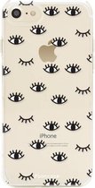 Fooncase Hoesje Geschikt voor iPhone 8 - Shockproof Case - Back Cover / Soft Case - Eyes / Ogen