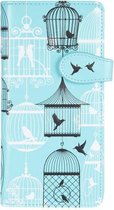 Shagwear Portemonnee Dames - Pasjeshouder - Portefeuille Dames - Kunstleer
 - Vintage Bird Cages (009896Z)