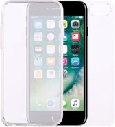 0,75 mm dubbelzijdig ultra-dunne transparante PC + TPU Case voor iPhone 8 & 7