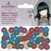 Gekleurde knopen (100 stuks) - Santoro