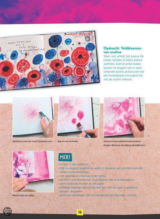 Art journaling en mixed media