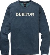 Burton Oak Crew Heren Wintersporttrui - Blue - Maat M