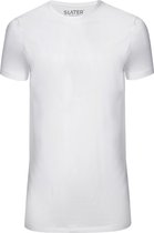 Slater 7700 - Lot de 2 t-shirts homme col rond extra long blanc coupe basique - XXL