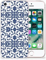 iPhone SE | 5S Uniek TPU Hoesje Flower Blue