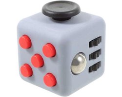 Fidget Cube 2 Stuks  - Stressbestendig - Helpt met het focussen. GRIJS/ZWART/ROOD