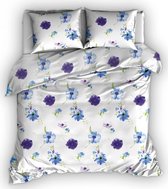 Romanette Dekbedovertrek Valentia Blauw-140x200/220