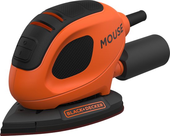 BLACK + DECKER Mouse BEW230-QS ponceuse de précision - 55W - comprend 6 feuilles de ponçage