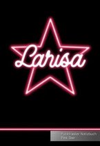 Larisa Punktraster Notizbuch Pink Star