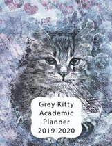 Grey Kitty Academic Planner 2019-2020
