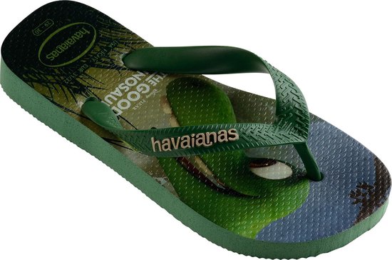 Verplicht ziel zeevruchten Havaianas Good Dino Slippers - Maat 31/32 - Unisex - groen/blauw | bol.com